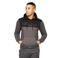 Black Marl - Front - Born Rich Mens Lehmann Hoodie