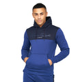 Twilight Blue - Front - Born Rich Mens Lehmann Hoodie