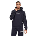 Navy - Back - Crosshatch Mens Fellmites Hoodie