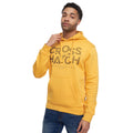 Yellow - Side - Crosshatch Mens Meshouts Hoodie