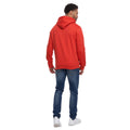 Red - Back - Crosshatch Mens Meshouts Hoodie