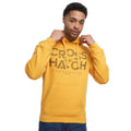 Yellow - Front - Crosshatch Mens Meshouts Hoodie