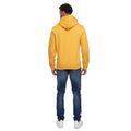 Yellow - Back - Crosshatch Mens Meshouts Hoodie