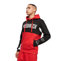 Black-Red - Front - Crosshatch Mens Compounds Hoodie
