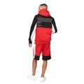 Black-Red - Back - Crosshatch Mens Compounds Hoodie
