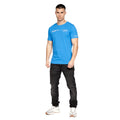 Blue-Grey - Lifestyle - Crosshatch Mens Pentan T-Shirt (Pack of 2)