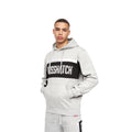 Grey Marl - Side - Crosshatch Mens Silomane Hoodie