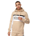 Stone - Front - Crosshatch Mens Silomane Hoodie