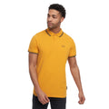 Yellow - Front - Crosshatch Mens Tarquin Polo Shirt