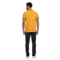 Yellow - Back - Crosshatch Mens Tarquin Polo Shirt