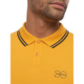 Yellow - Side - Crosshatch Mens Tarquin Polo Shirt