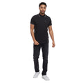 Black - Pack Shot - Crosshatch Mens Tarquin Polo Shirt