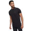 Black - Front - Crosshatch Mens Tarquin Polo Shirt