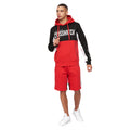 Black-Red - Close up - Crosshatch Mens Compounds Shorts