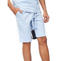 Navy-Light Blue - Front - Crosshatch Mens Compounds Shorts