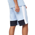 Navy-Light Blue - Back - Crosshatch Mens Compounds Shorts