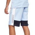 Navy-Light Blue - Lifestyle - Crosshatch Mens Compounds Shorts