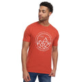 Red - Front - Crosshatch Mens Talung Marl T-Shirt