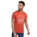 Red - Side - Crosshatch Mens Talung Marl T-Shirt