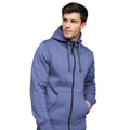 Navy - Front - Duck and Cover Mens Milgate Full Zip Hoodie