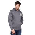 Dark Grey - Side - Duck and Cover Mens Supplys Hoodie