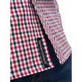 Red - Pack Shot - Bewley & Ritch Mens Macrae Checked Shirt