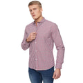 Red - Side - Bewley & Ritch Mens Macrae Checked Shirt