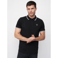 Black - Side - Duck and Cover Mens Hendamore Polo Shirt