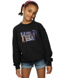 Black - Back - DC Comics Girls Batman TV Series Batcomputer Sweatshirt