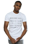 White - Back - Disney Mens Artemis Fowl Gnommish Alphabet T-Shirt