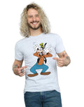 Sports Grey - Back - Disney Mens Crazy Goofy T-Shirt