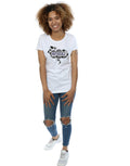 White - Lifestyle - Beetlejuice Womens-Ladies Sandworm Logo Cotton T-Shirt