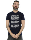 Navy Blue - Side - The Big Bang Theory Mens Sheldon Knock Knock Penny T-Shirt