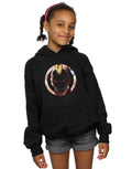 Black - Back - Marvel Girls Iron Man Montage Symbol Hoodie