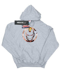 Sports Grey - Front - Marvel Girls Iron Man Montage Symbol Hoodie