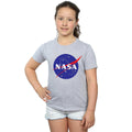 Sports Grey - Back - NASA Girls Insignia Logo T-Shirt