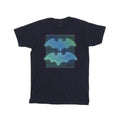 Navy Blue - Front - DC Comics Mens Batman Grid Gradient T-Shirt