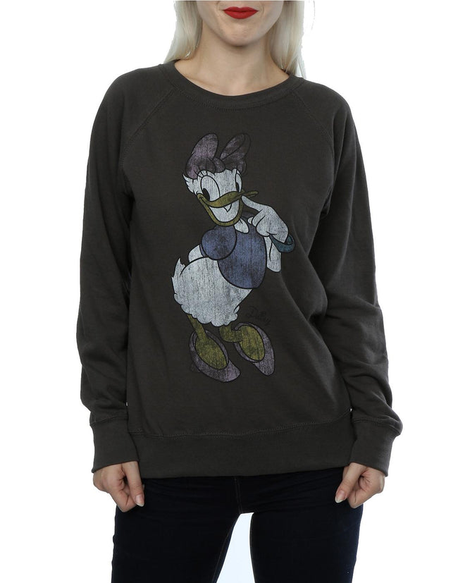 Disney Womens/Ladies Hello Mickey Mouse Sweatshirt
