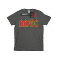 Charcoal - Front - AC-DC Girls Logo Cotton T-Shirt
