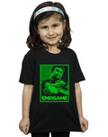 Black - Back - Marvel Girls Avengers Endgame Hulk Poster Cotton T-Shirt