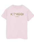 Baby Pink - Front - Star Wars Mens Obi-Wan Kenobi Logo T-Shirt