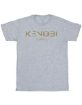 Sports Grey - Front - Star Wars Mens Obi-Wan Kenobi Logo T-Shirt