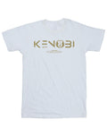 White - Front - Star Wars Mens Obi-Wan Kenobi Logo T-Shirt