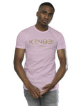 Baby Pink - Back - Star Wars Mens Obi-Wan Kenobi Logo T-Shirt