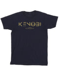 Navy Blue - Front - Star Wars Mens Obi-Wan Kenobi Logo T-Shirt