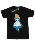 Black - Front - Disney Boys Alice In Wonderland Surprised Alice T-Shirt