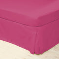 Fuchsia - Front - Belledorm Easycare Percale Platform Valance