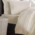 Ivory - Front - Belledorm Ultralux 1000 Thread Count Flat Sheet