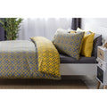 Saffron-Grey - Side - Belledorm Atlanta Duvet Cover Set