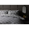 Grey - Front - Belledorm Maddox Chevron Duvet Cover Set